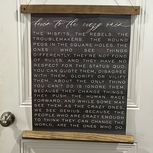 Proceeds go to Charity! Crafted Wood/Vinyl inspirational signage